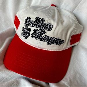 DC Harley Quinn Daddys Lil Monster Suicide Squad Womens White Red Hat Adjustable
